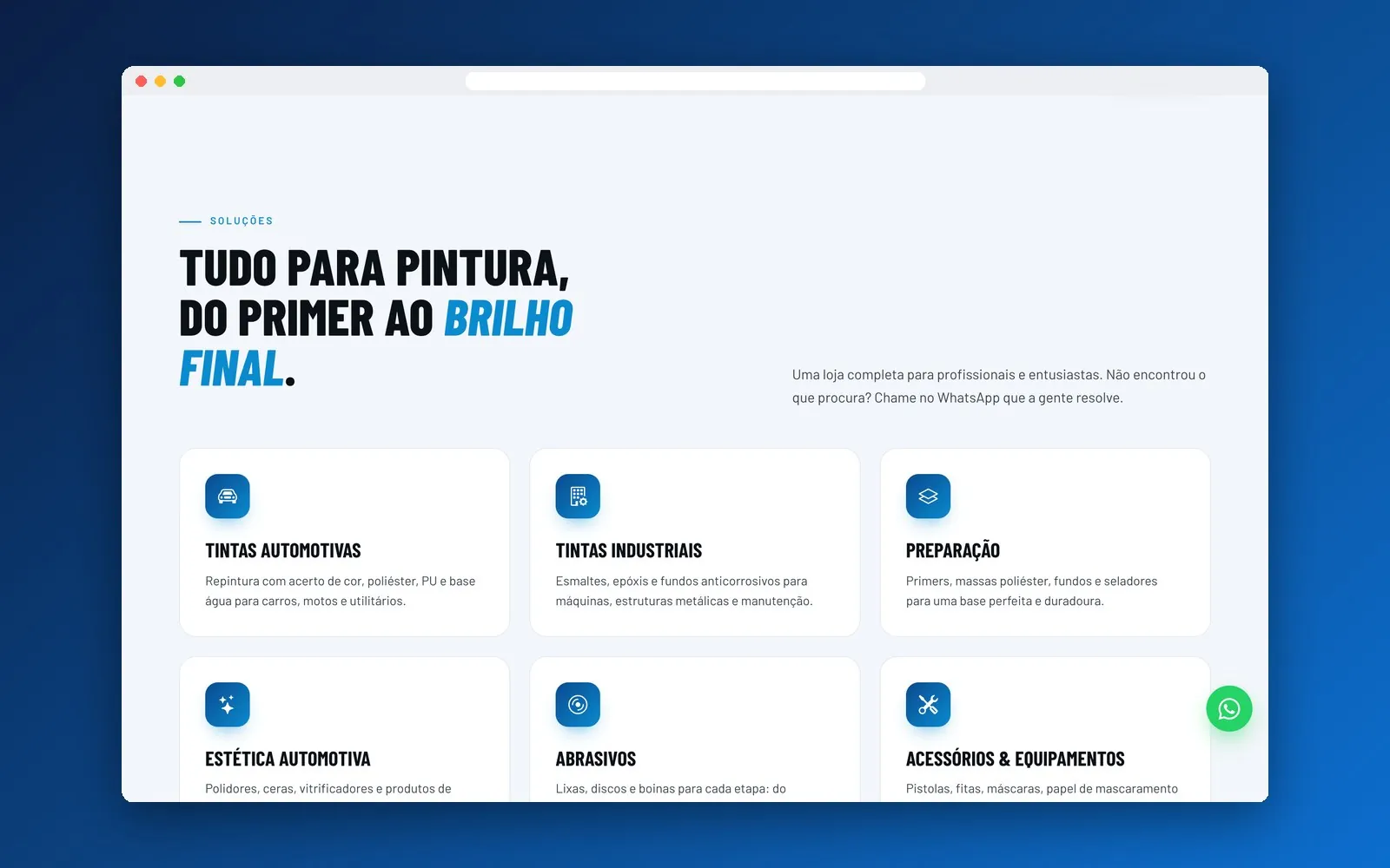 Linhas de produtos